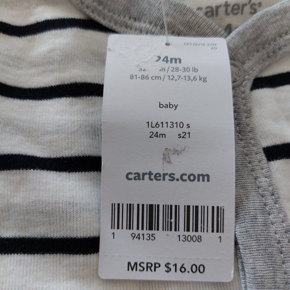 3/$25 -Carter Baby boy Romper - Picture 4 of 5